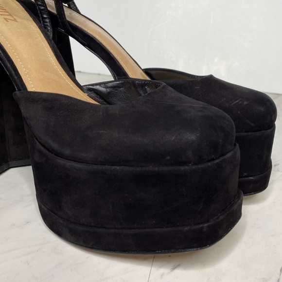 Schutz Luan Black Platform Pump, soft nubuck, 8 1/2 B - Picture 9 of 14